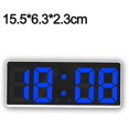 thumbnail image 2 of Digital alarm clock for bedrooms with adjustable temperature and brightness, 2 of 4