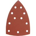 thumbnail image 1 of Triángulo de lijado para lijadoras Delta y Multi - para metal, madera, pintura, etc., grano 5x K-60, 5x K-120, 5x K-180, 15 piezas TUNC Sencillez, 1 of 5