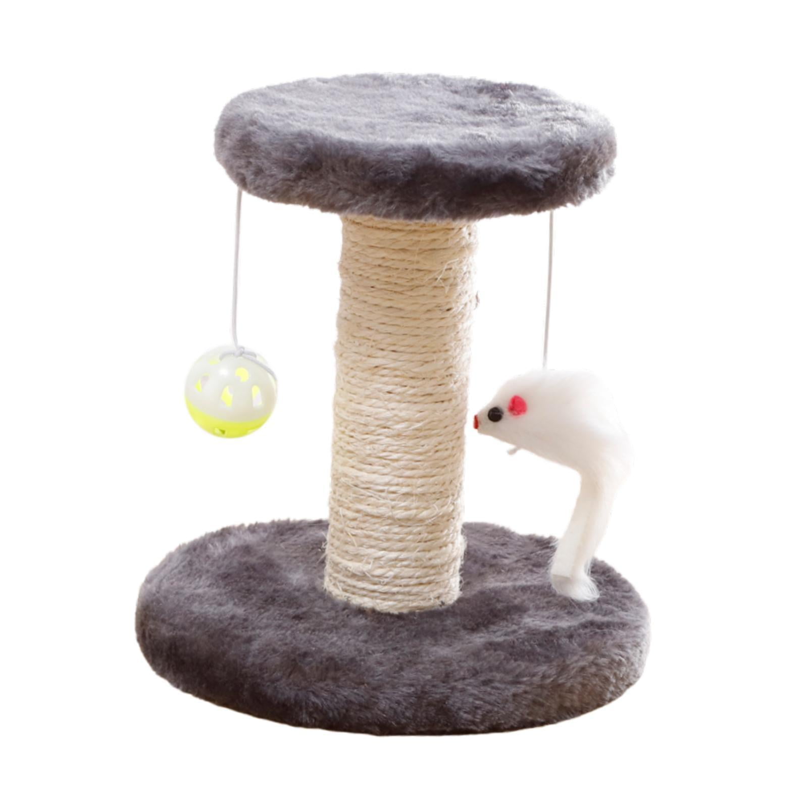 EHJRE Cat Scratching Post, Sisal Climbing Frame for Cats Indoor, Interactive Cute Sisal Scratching Post for Kittens, Home Decoration Grey