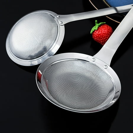

Windfall Stainless Steel Fine Mesh Strainer Colander Sieve Sifters with Long Handle for Kitchen Food Small Medium Large Size for Tea Coffee Powder Fry Juice Rice Vegetable Fruit Etc.