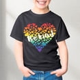 thumbnail image 2 of MEZZALL T-Shirt à Col Rond Imprimé Lettres pour Enfants Unisexe, Noir, 4-5 Ans, 2 of 4