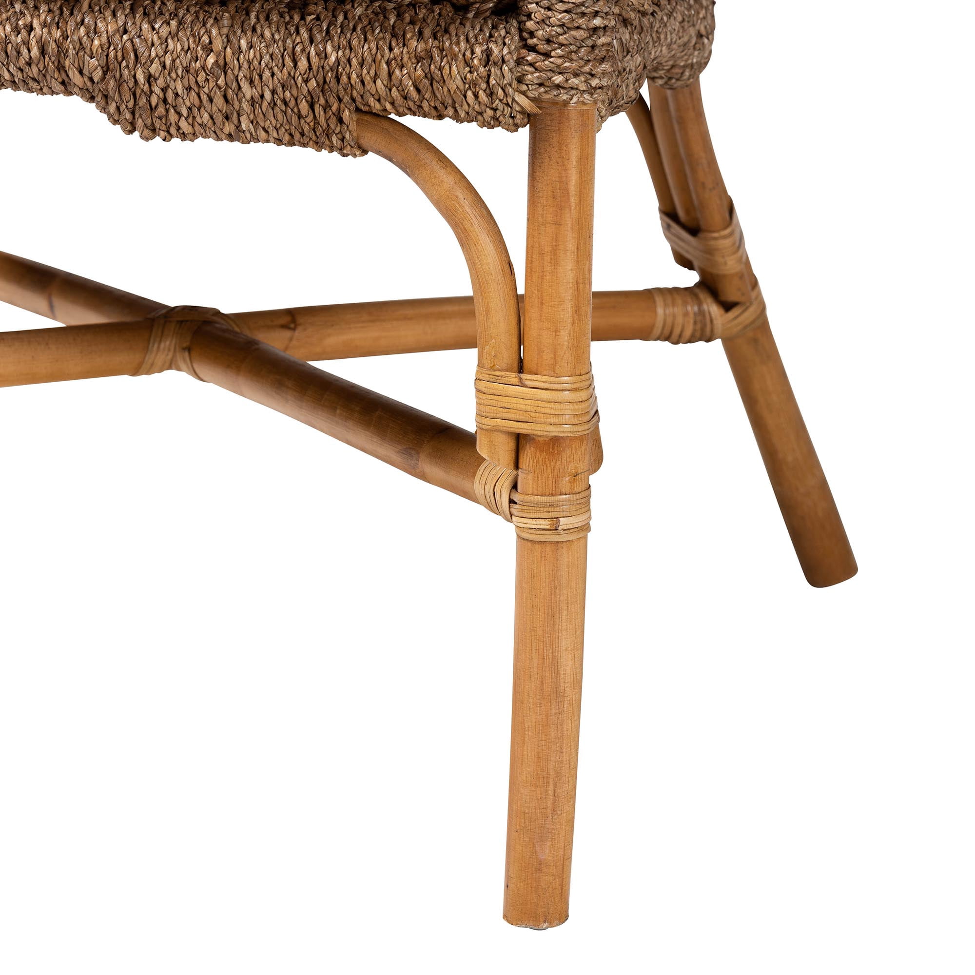 bali & pari Luis Boho Arm Chair, Natural Seagrass