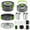 Gray Green, variant on Portable Camping Cookware Set for 2-3 People, Camping Pot Frying Pan Kettle with Cutlery, Foldable Space Saving Outdoor Cooking Kit
