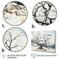 thumbnail image 3 of Designart "Grey Monochromatic Tree Charm III" Floral Floater Framed Canvas Wall Art, 3 of 7