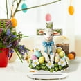 thumbnail image 4 of Meggemo Easter Bunny Egg Acrylic Tabletop Display Festive Hollow Ornament For Home Dining Table Coffee Table Indoor Holiday Decor, 4 of 5