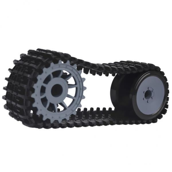 2x Rueda de Carga Oruga de Plástico con Orugas - Chasis de Automóvil Robot Kits de Ensamblaje boratorio de - Jugue Yotijar Rueda de oruga