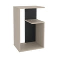 thumbnail image 2 of Everet 25" High 3-Tier Open Shelves Night Stand,Multi Particle Board Furniture Bedroom Nightstands, 2 of 9