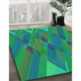 thumbnail image 3 of Ahgly Company Machine Washable Indoor Square Transitional Spring Green Area Rugs, 8' Square, 3 of 7