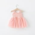 thumbnail image 4 of Moocorvic Baby Girl Flower Dress Summer Tulle Princess Wedding Birthday Party Dresses for Infant Girls 3-4 Years,Pink, 4 of 8