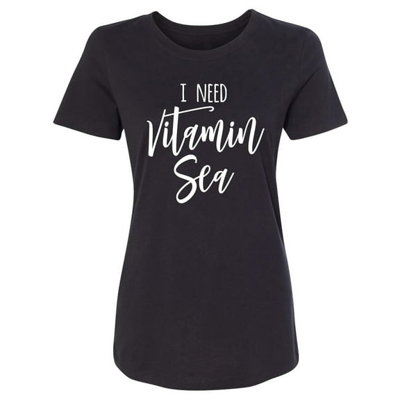 I Need Vitamin Sea Womens crewneck tee