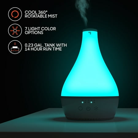 Sharper Image - AROMA 2 Ultrasonic Humidifier with Aromatherapy - White
