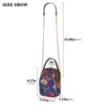 thumbnail image 2 of FORMRS Crossbody Bag for Women Quilted Travel Shoulder Cell Phone Purse with Chain Strap Handbag, Blooming Flowers Pattern, 2 of 7