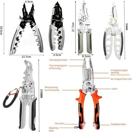 

Upgrade your toolkit with this incredible high-quality wire stripping and crimping tool set for professional-level results. Don‘t miss out on this fantastic addition that guarantees relia