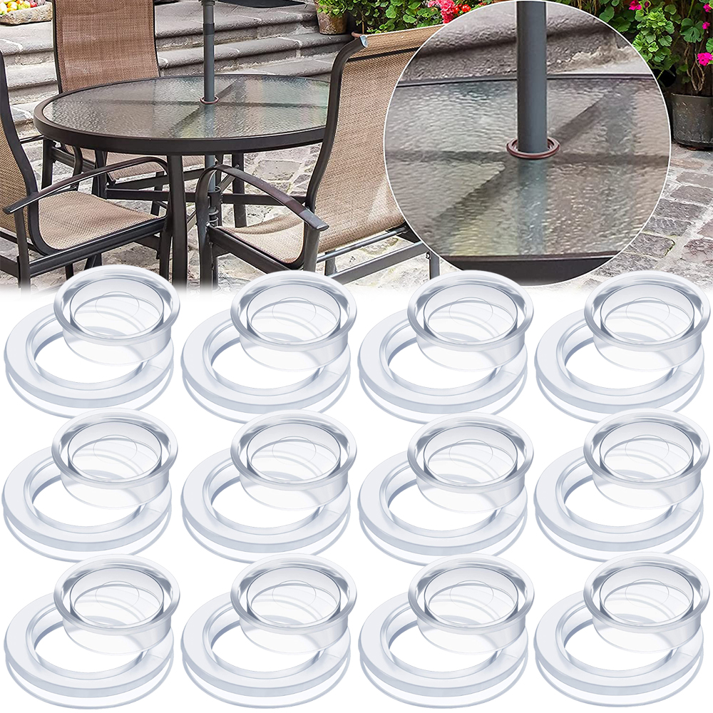 Elbourn 2 Inch Patio Table Umbrella Hole Ring and Cap Set, Standard