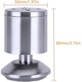 thumbnail image 2 of Juego de 4 patas para muebles, patas ajustables de acero inoxidable de alta resistencia para muebles, para sofá, mesa de cocina, barra de desayuno, soporte para mesa, 50 x 80 mm, 2 of 5