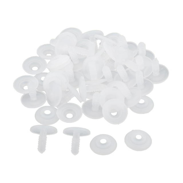 Juego de 20 o 30 articulaciones de plástico blanco para osos de peluche y animales. 20 mm