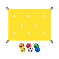 thumbnail image 3 of Juego de construcción de equipos con lona y 6 pelotas de poliuretano, divertido juego de aprendizaje y trabajo en equipo. Amarillo, 3 of 8
