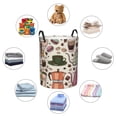 thumbnail image 6 of Daiia Vintage Coffee Round Laundry Basket with Handles Thickened Waterproof Circular hamper,Dirty Clothes Storage Basket for Bedroom,Bathroom,College Dorm-Small, 6 of 8