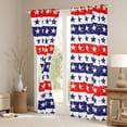 thumbnail image 3 of Feelyou Cartoon Star Print Black Out Curtains for Kids, Texas Stars Curtains Pack of 2 (42x63 Each), Red Blue Stripes Geometric Bedroom Curtains, Blackout Curtains Room Decor, 3 of 6