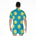 thumbnail image 2 of Tennis Theme Pattern Short Sleeve Men'S Rompers, Tennis Player Sports Casual Summer Jumpsuits Outfit, 2 of 4