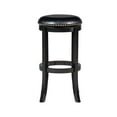 thumbnail image 2 of Boraam Cordova 24in. Backless Swivel Wood Counter Stool, Black Finish, 2 of 10