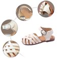 thumbnail image 7 of IUJSOY Toddler Girls Sandals Open Toe Strappy Gladiator Sandals Lightweight Flats Beach Shoes, 7 of 7