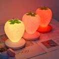 thumbnail image 4 of Strawberry Night Light,Cute Silicone Strawberry Lamp Nursery LED Cute Kids Night Light, Strawberry Decor Cute Room Decor for Kids Girl Room,3 Modes Touch,, 4 of 9
