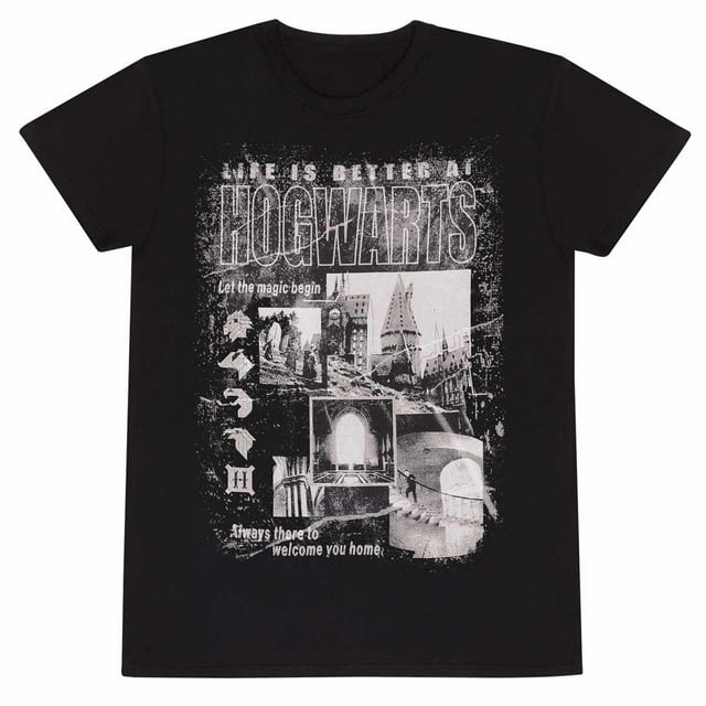 Harry Potter Adult Life Is Better At Hogwarts Mono T-Shirt