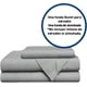 thumbnail image 2 of Juego de funda duvet Bluelander para Edredón King size Diseño Liso gris, 2 of 7