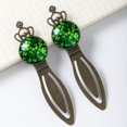 thumbnail image 3 of St. Patrick's Day Vintage Copper Crown-Shaped Bookmarks - Set of 2 Stainless Steel Book Markers for Readers and Book Lovers, 3 of 5