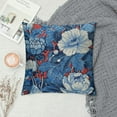 thumbnail image 2 of Creowell  Purple Blue &amp; Red Chinoiserie Pillow Covers Flowers Vintage Throw Pillowcase Decorative Watercolor Spring/Summer Cushion Cover for Sofa Bedroom Indoor Outdoor Party，Multi-Size, 2 of 5