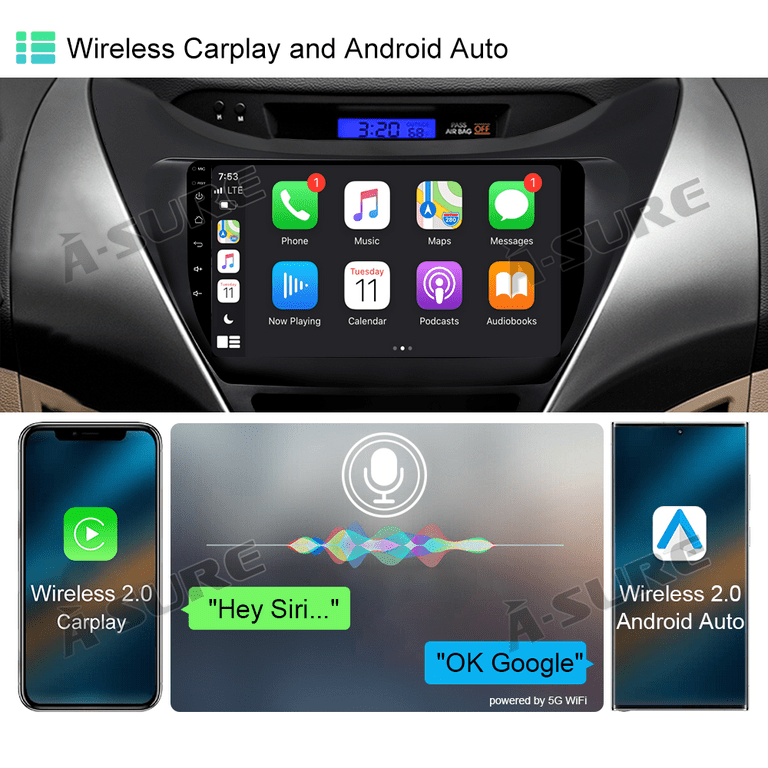 10" Android Car Stereo For Lexus IS250 IS350 2005-2011 - Wireless CarPlay, Android Auto, Touch Screen Upgrade