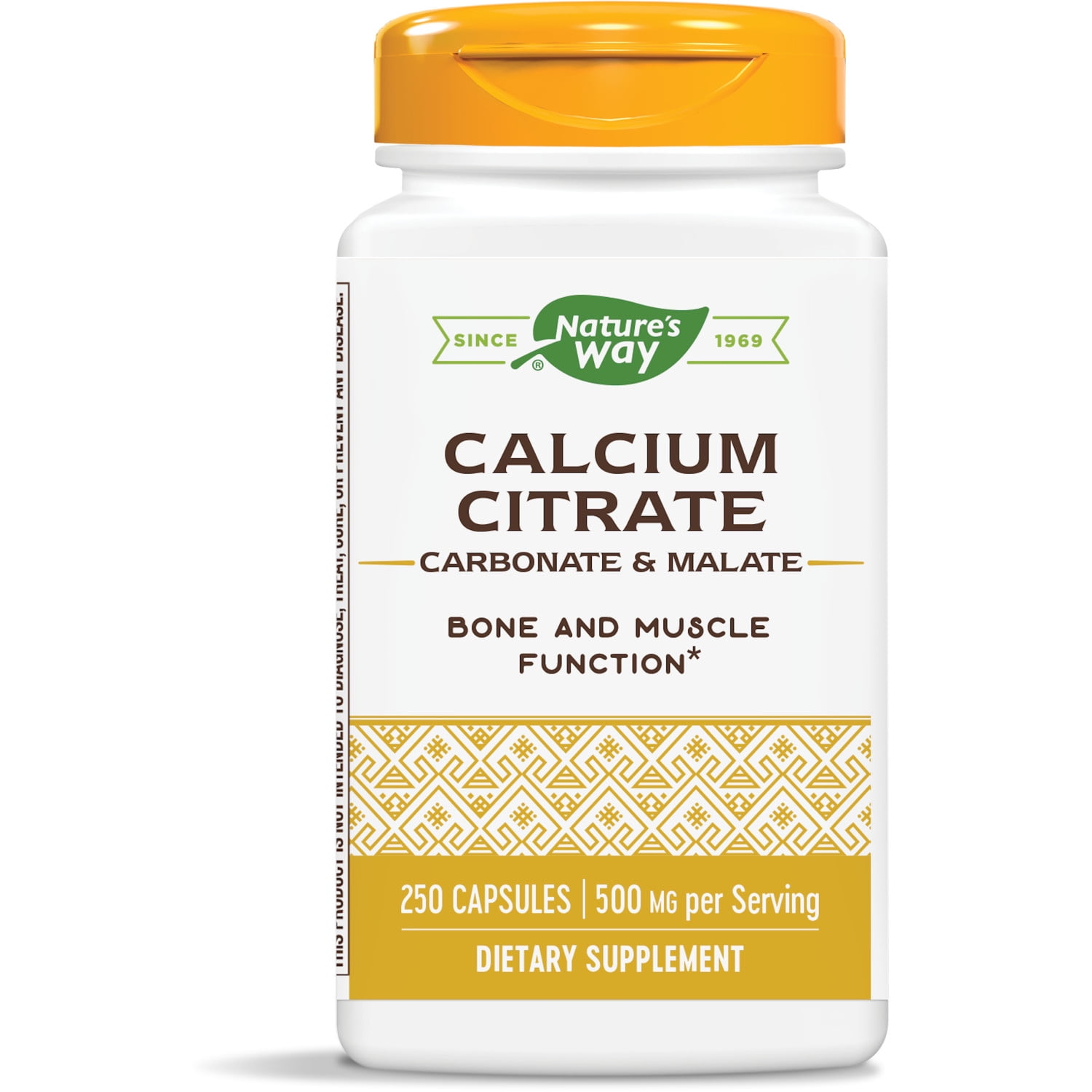 Nature's Way Calcium Citrate Complex, 500 mg per serving, 250 Capsules