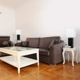 thumbnail image 2 of Elegant Designs 2 Pack Modern Leather Table Lamps with White Fabric Shades, 2 of 5
