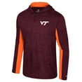 thumbnail image 2 of Men's Colosseum Maroon Virginia Tech Hokies Always Sunny Quarter-Zip Hoodie, 2 of 3