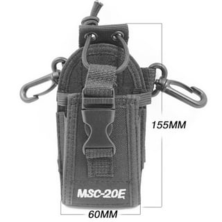 Radio Holder Walkie Talkie Pouch Molle Radio Pouch BaoFeng Radio Holster  Strap Radio Case for Duty Belt Compatible with BaoFeng UV5R 888S F8HP  Kenwood Icom HYT Arcshell Retevis H777 (1 Pack) 