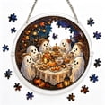 thumbnail image 2 of Fmbmuo Halloween Acrylic Puzzle Suncatcher 20cm Ghost And Cat Design For DIY Window And Wall Display, 2 of 5