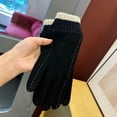 thumbnail image 1 of Women's Winter Warm Cycling Velvet Thickened Cold And Windproof Screen Gloves, 1 of 3