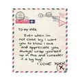 thumbnail image 1 of Comfortable Wrap Blanket Perfect Letter Blanket A Gift For Family Friends Lovers, 1 of 6