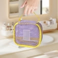 thumbnail image 2 of Bolsa de maquillaje de malla, organizador de cosméticos de viaje con cremallera, neceser ligero para mujeres y niñas, almacenamiento portátil, 2 of 6