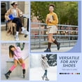thumbnail image 5 of 4 Pairs Slouch Socks for Women with Cushioned, Warm Extra Long Scrunch Cotton Knit Knee High Socks, Bulk Boot Socks, 5 of 7
