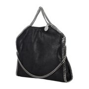 Stella Mccartney Women's Black Falabella 3 Chain Shoulder Bag Black