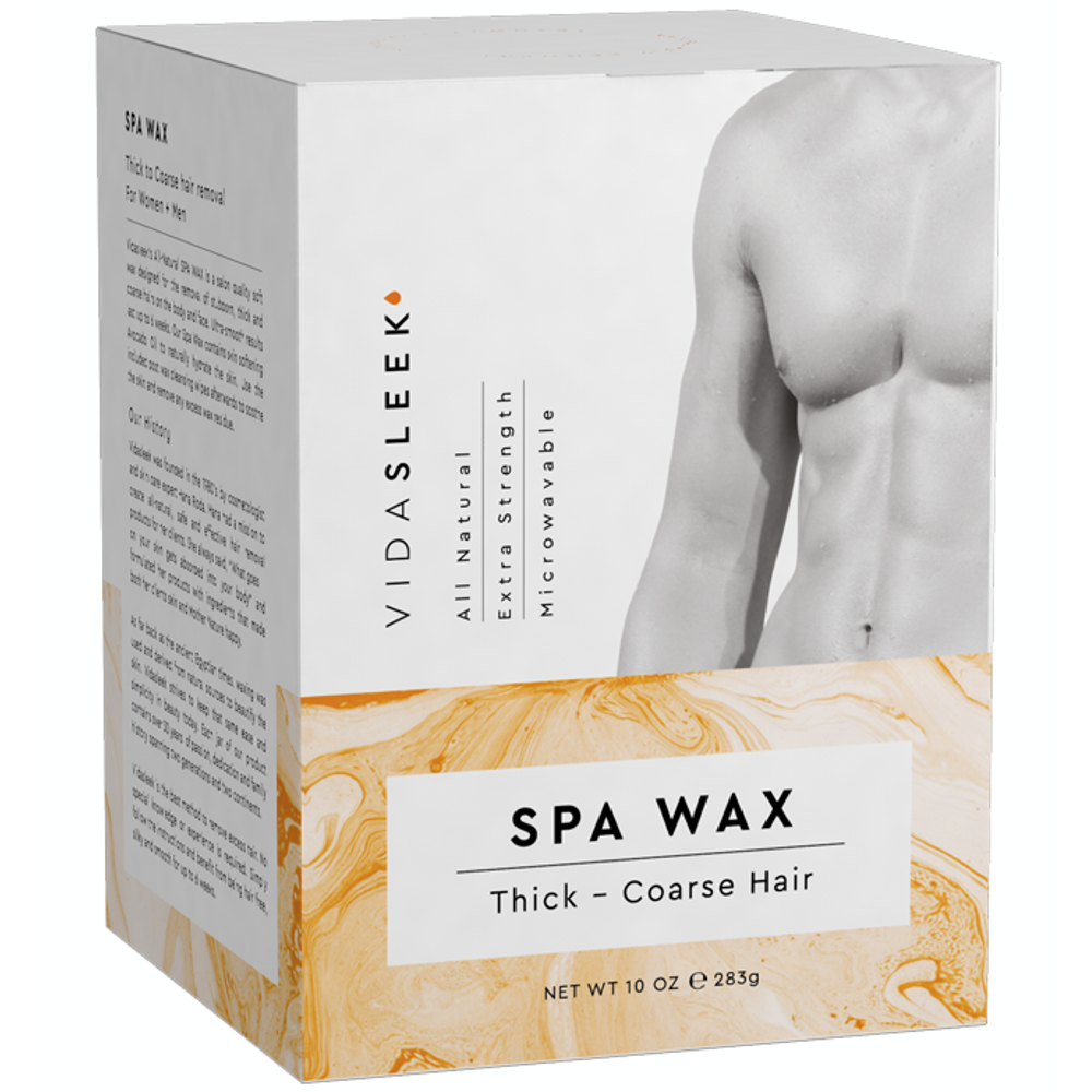 Extra Strength Hair Removal Waxing Kit Men + Women, All Natural (10 oz