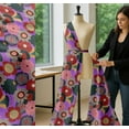 thumbnail image 5 of Soimoi Cotton Poplin Fabric Flower Artistic Print Fabric by the Yard 56 Inch Wide, 5 of 7