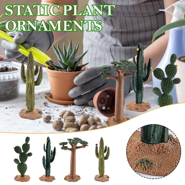 Vaidha Simulation Green Planting Cactus Tree Tropical Tree Decoration Props