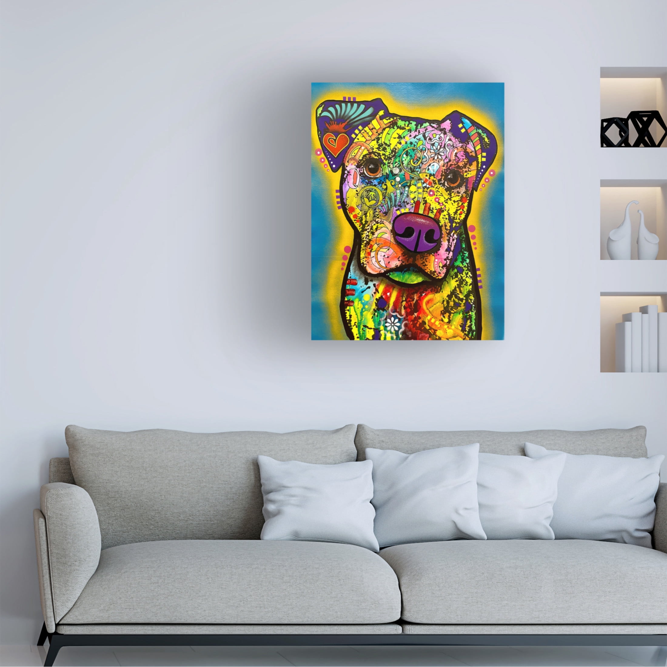 Canvas Wall Art - Dean Russo 'Mom Said You Have To Play With Me' Wall Art for Living Room, Bedroom, or Office Décor by Trademark Fine Art - 18 x 24 Inches