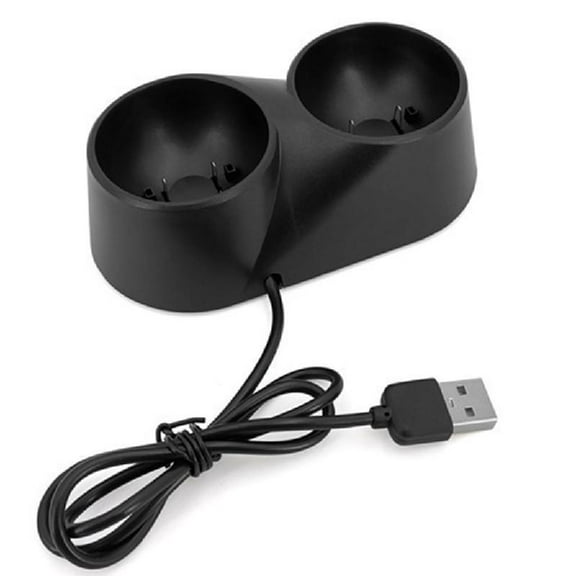 Dual Charger Dock Station Charging For VR Move Game Controller Charger