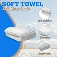 thumbnail image 3 of AUQ 10Pcs Wash Cloth,Six Layer Plain Face Wash Cloth,Soft Absorbent Breathable Fabric Small Towels,White,11.81*11.81*0.39in, 3 of 7
