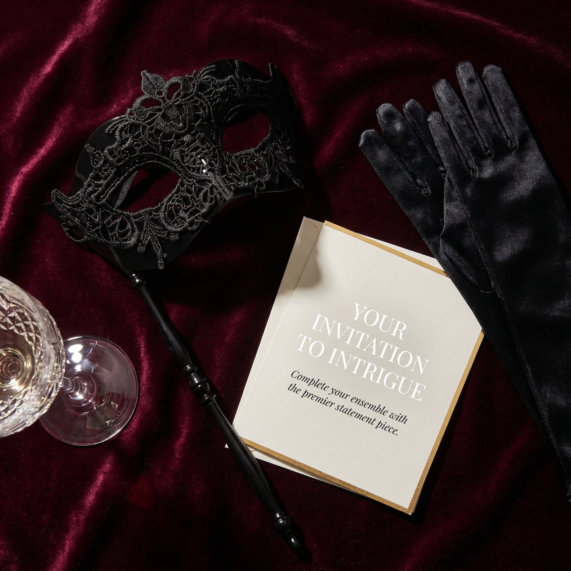 Unique Bargains Handheld Masquerade Mask with Stick Molded Venetian Plastic Eye Mask Black Arrow 10.6" x 7.1"