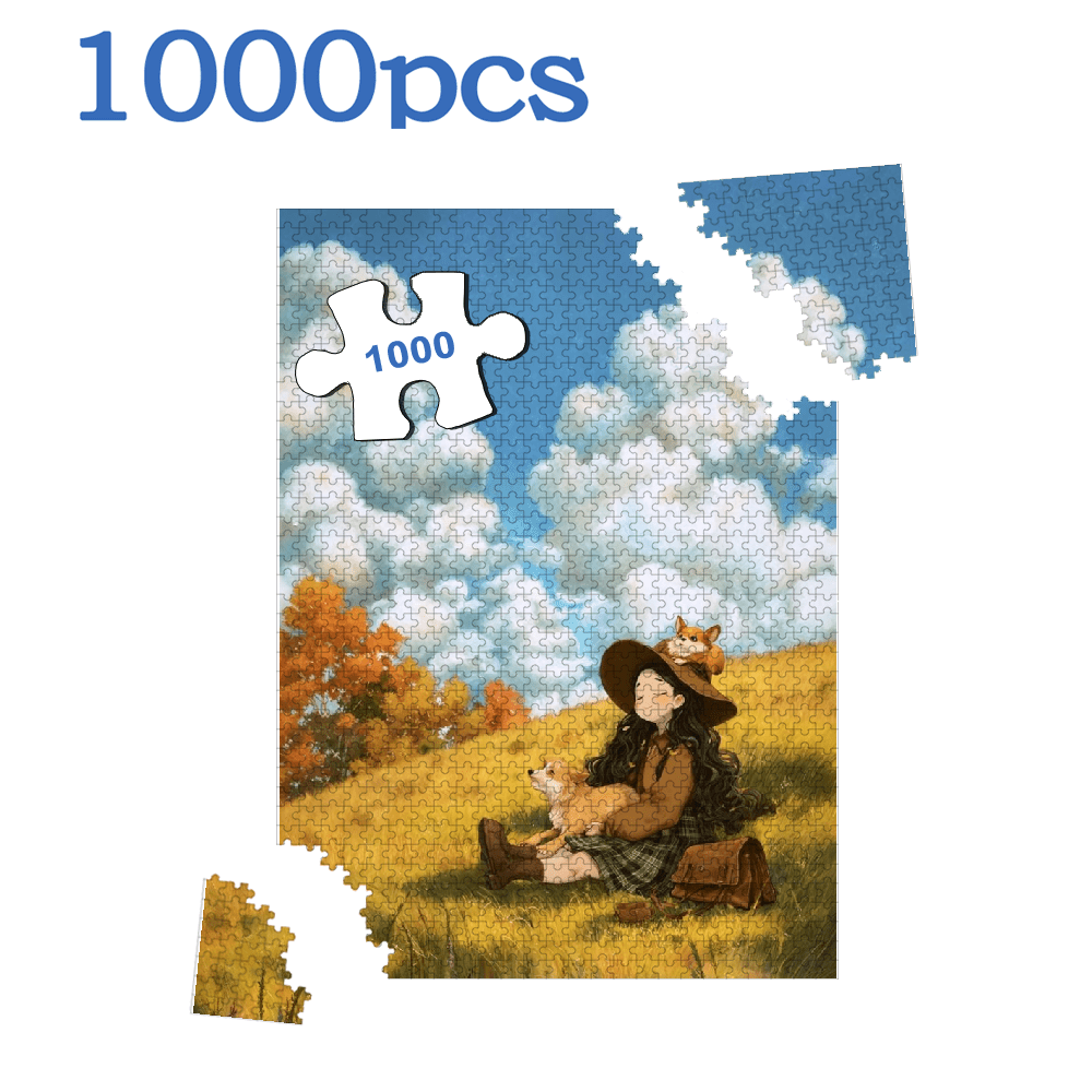 A Box of (1000pcs) Adult Puzzles, Character Landscape Theme, High Difficulty, Suitable for Adults, Family Entertainment.29.4*19.6 in